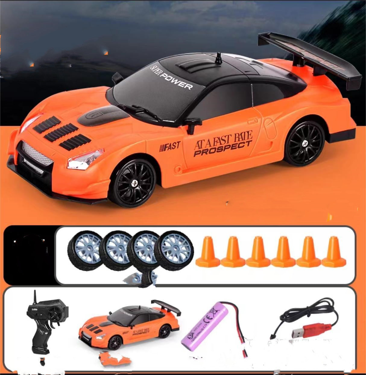 2.4G Drift Rc Car 4WD RC Drift Car Toy Remote Control GTR Model AE86 Vehicle Car RC Racing Car Toy For Children Christmas Gifts - Cindi Book