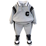 Boys' And Kids' Autumn Sports Two-piece Set - Cindi Book