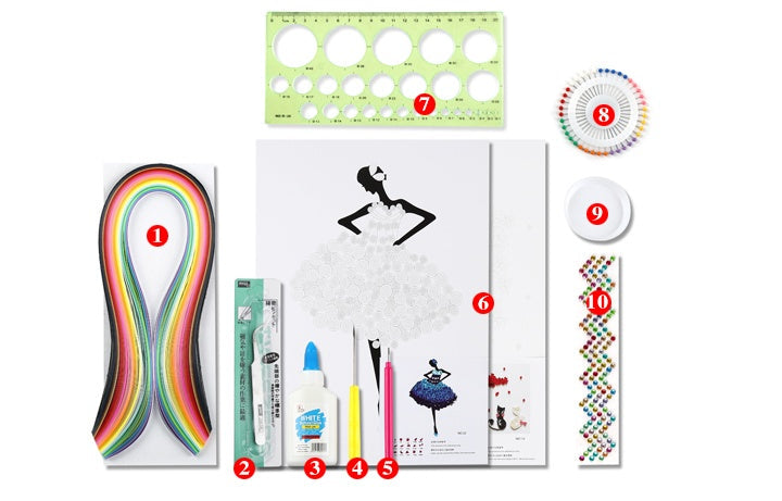 DIY Paper Craft Quill Art Kit - Cindi Book