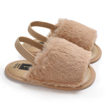 Children's Fur Toddler Flat-heel Slippers - Cindi Book