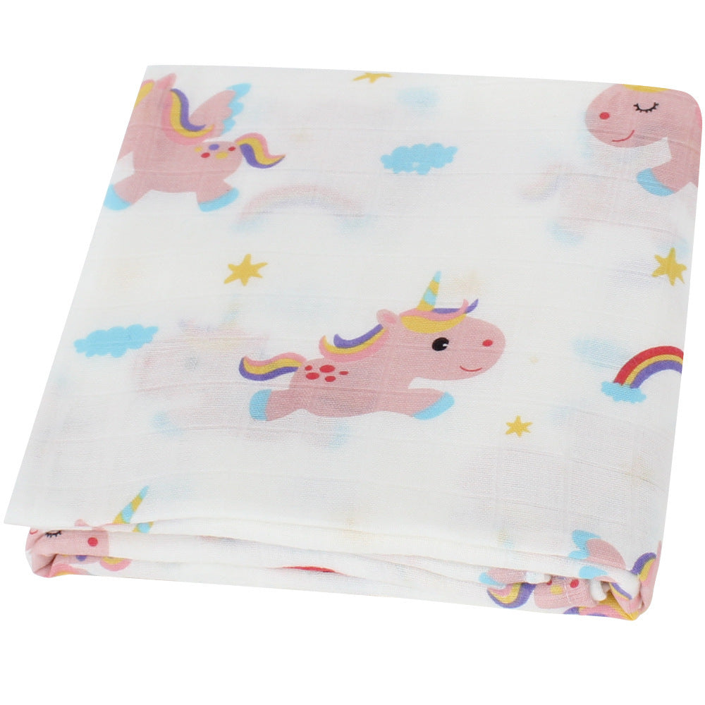 Organic cotton cloth baby swaddled baby blanket - Cindi Book