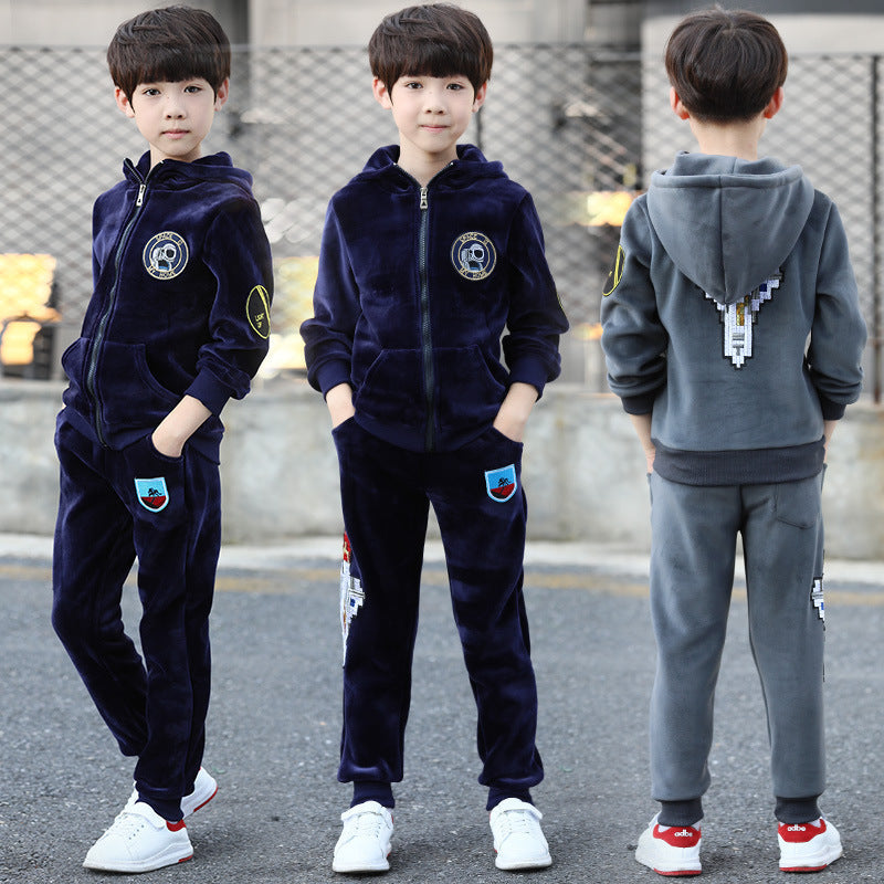 Casual children's suit boys autumn clothes - Cindi Book