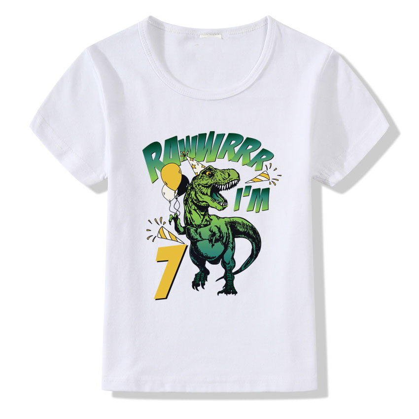 Children's T-shirt Numbers 1-9 Birthday T-shirt - Cindi Book