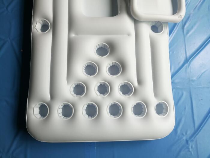 Water Party  Air Mattress Ice Bucket Cooler Cup Holder Inflatable Beer Pong Table Pool Float - Cindi Book