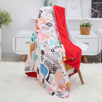 Cotton cartoon baby blanket, baby comfort peas blanket - Cindi Book