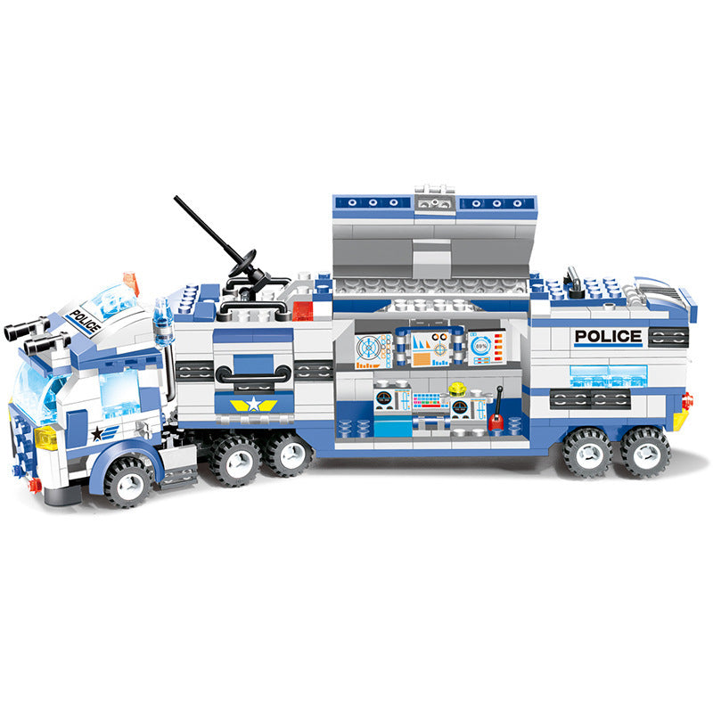 762Pcs Robot Car City Police Building Blocks Set - Cindi Book