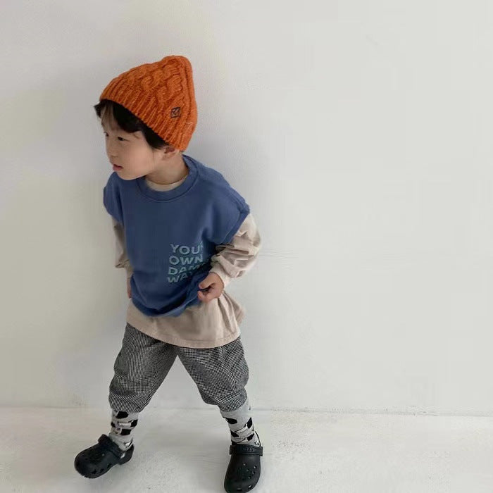 Women's Baby Round Neck Sleeveless Sweater - Cindi Book