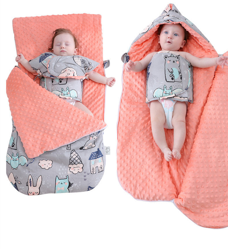 Newborn Baby Blanket Warm Fleece Stroller Cover Quilt - Cindi Book
