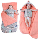 Newborn Baby Blanket Warm Fleece Stroller Cover Quilt - Cindi Book