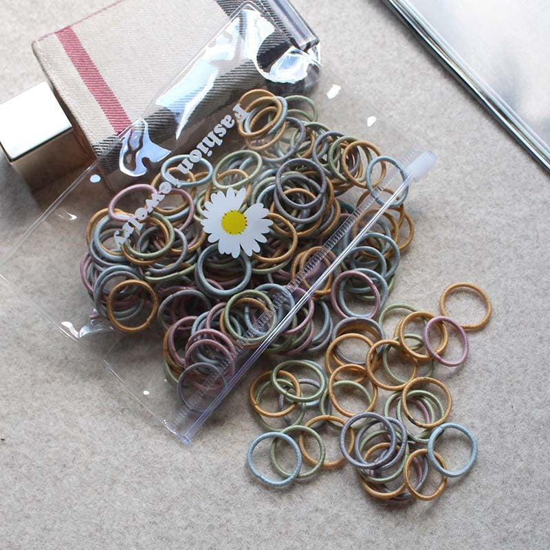Mini baby finger colored hair loops will not hurt your hair - Cindi Book