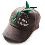 ''T-REX IS BEST'' DINOSAUR KIDS HATS - Cindi Book