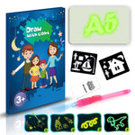 Educational Toy Drawing Pad 3D Magic 8 Light Effects Puzzle Board Sketchpad - Cindi Book