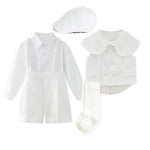Casual White Children Vest Suit - Cindi Book