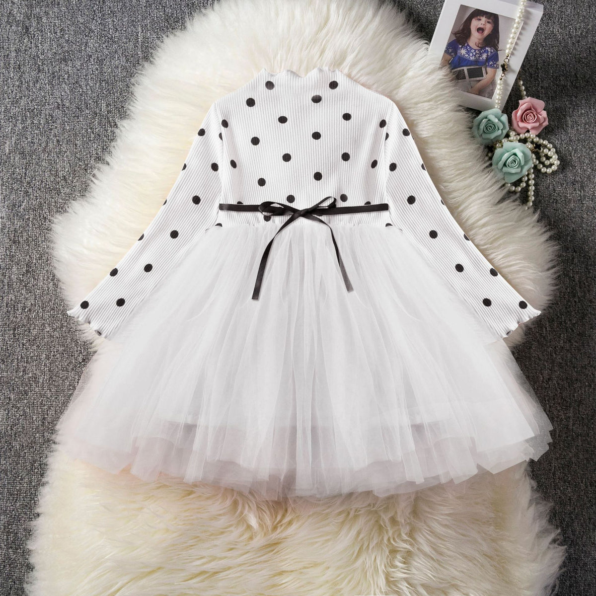 Baby Girls Spring Winter Long Sleeve Tutu Lace Dresses Infantil Newborn 1st Birthday Party Clothes Christening Gown Casual Wear - Cindi Book