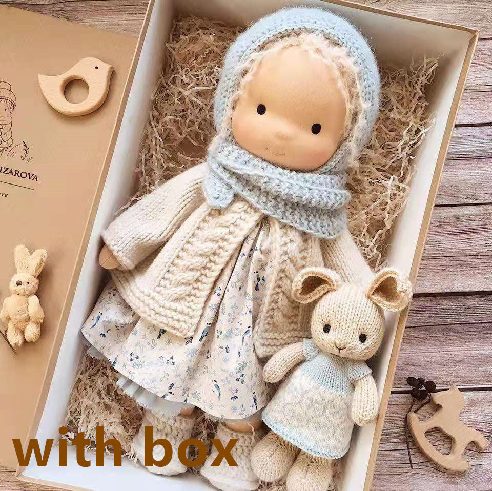 Handmade Plush Doll Golden Curly Girl Finished Product - Cindi Book