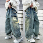Children's Wear Boys Spring Clothing Pants Straight - Cindi Book