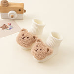 Newborn Baby Spring And Autumn Mid-calf Glue Dispensing Non-slip Room Socks Baby Socks - Cindi Book