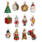 Old World Christmas Mini Christmas Ornament Set - hand-blown glass Christmas tree ornament