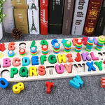 Children 3D Alphabet Number Puzzle Baby Colorful Geometric Digital Letter Educational Toy - Cindi Book