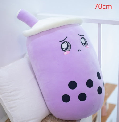 Cute Fruit Drink Plush Stuffed Soft Strawberry Milk Tea Plush Boba Tea Cup Toy Bubble Tea Pillow Cushion Kids Gift - Cindi Book