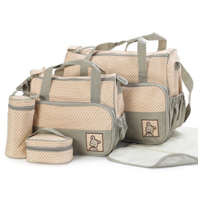 Baby Diaper Bag Suits For Mom Baby Bottle Holder Mother Mummy Stroller Maternity Nappy Bags Sets - Cindi Book