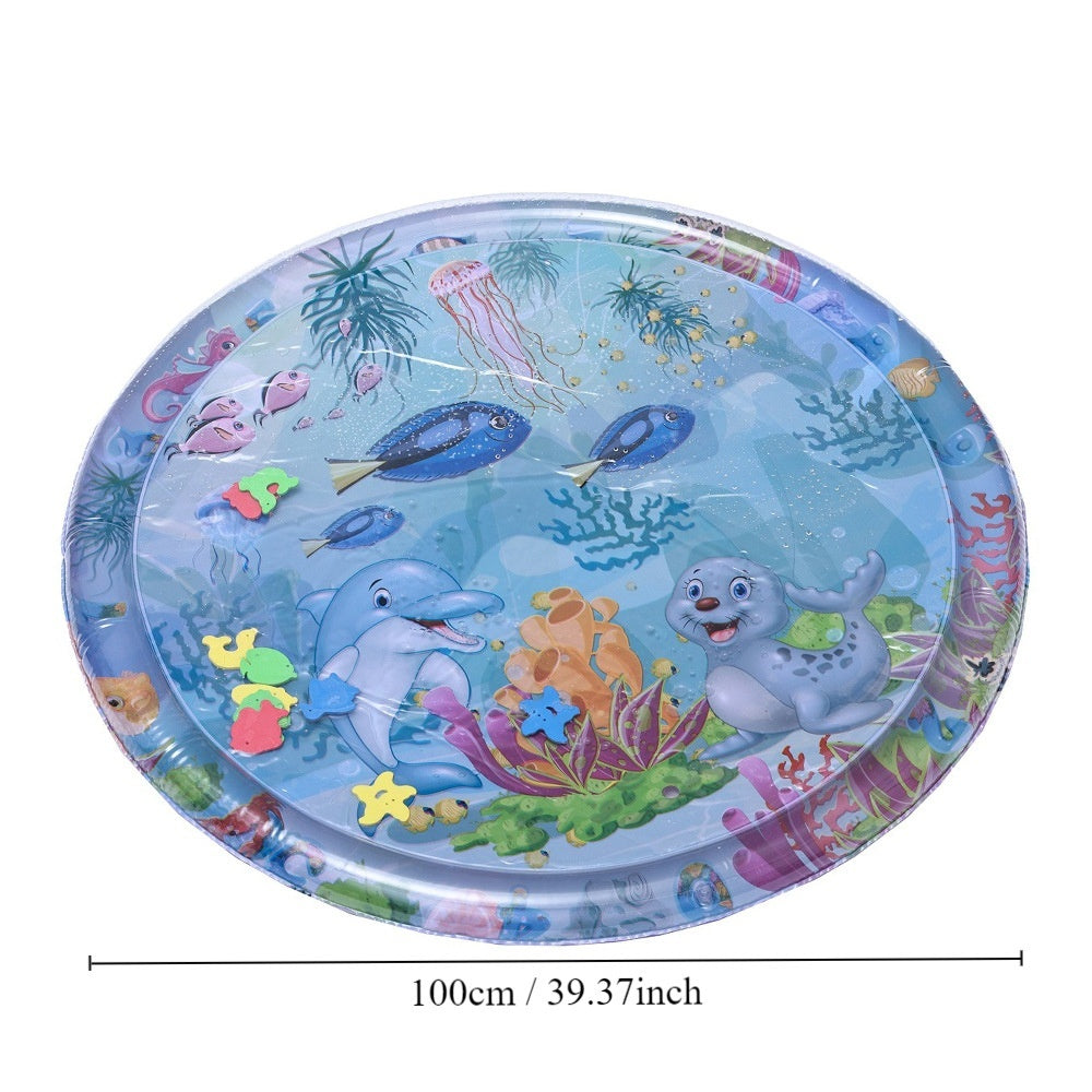 Children's Inflatable Marine Animal Racket Water Cushion Baby Crawling Racket Water Bag Racket Water Cushion Climbing Pad - Cindi Book