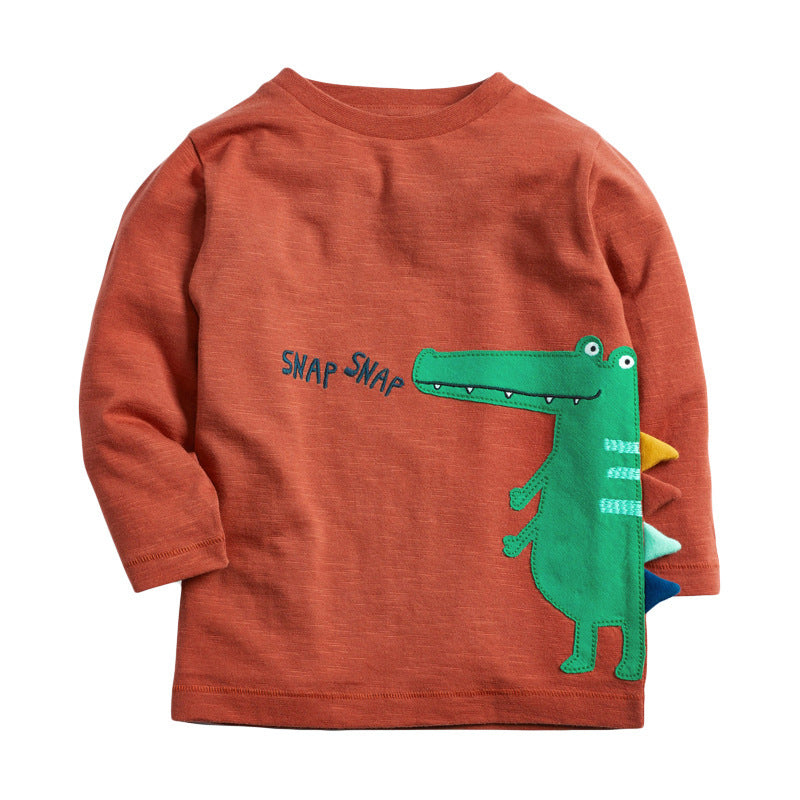 Knitted cotton boy t-shirt - Cindi Book