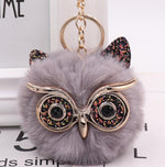 Lovely Owl Plush Doll Kids Favors Fur Ball Key Chain - Cindi Book