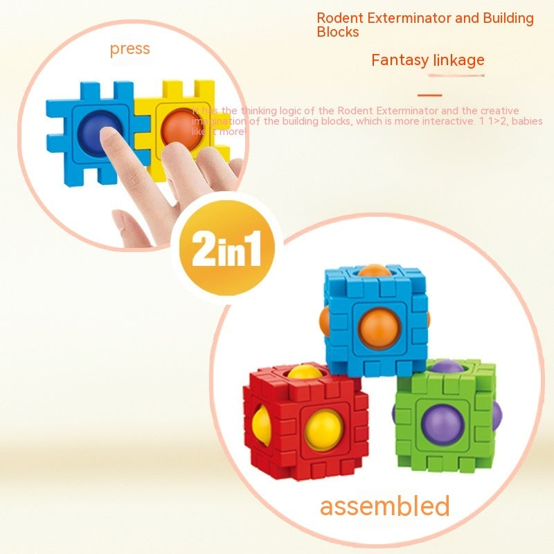 Assembling Building Blocks 3D Puzzle Model Press To Construct Children's Fun Interactive Educational Toys - Cindi Book