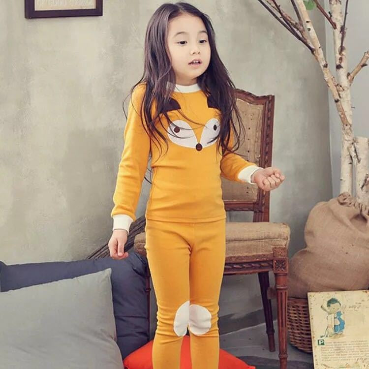 Girls Cotton Underwear and Pajamas Set