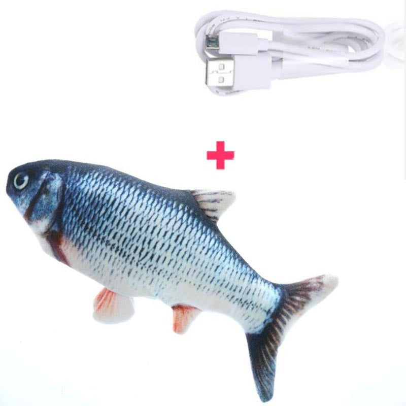 Electric Funny Cat Simulation Fish Beating Usb Jumping Cat Toy - Cindi Book