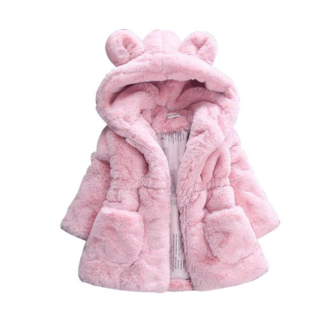 A girl's fur coat for autumn and winter - Cindi Book