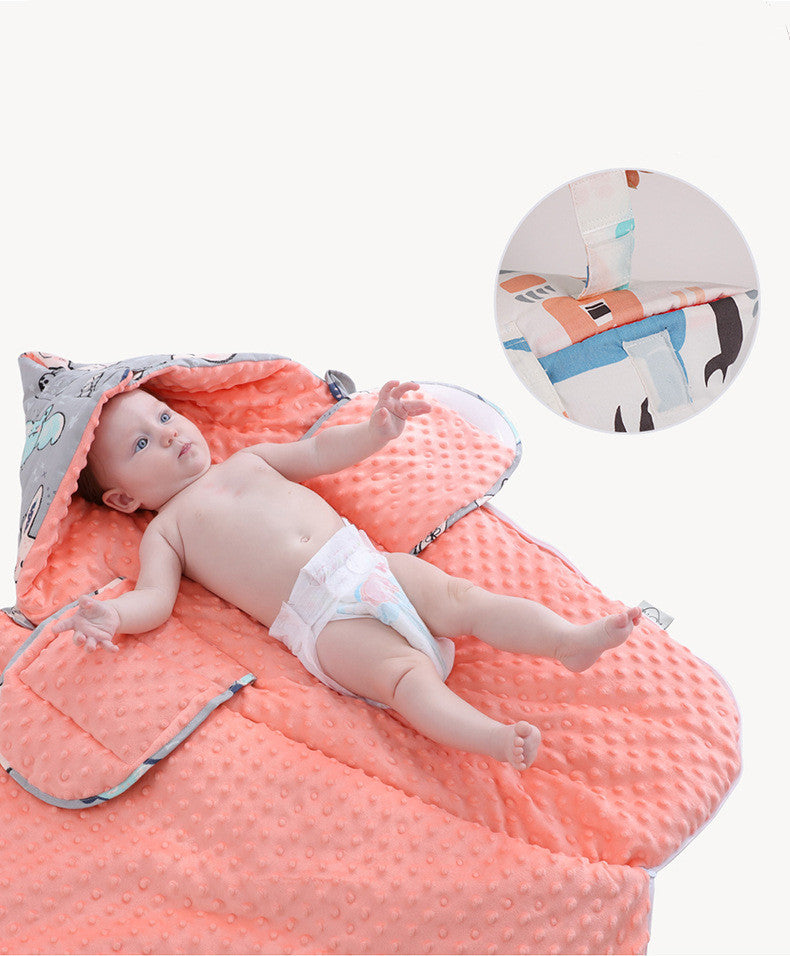 Newborn Baby Blanket Warm Fleece Stroller Cover Quilt - Cindi Book