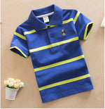 College Style Boys Polo Short Seeve T-shirt - Cindi Book