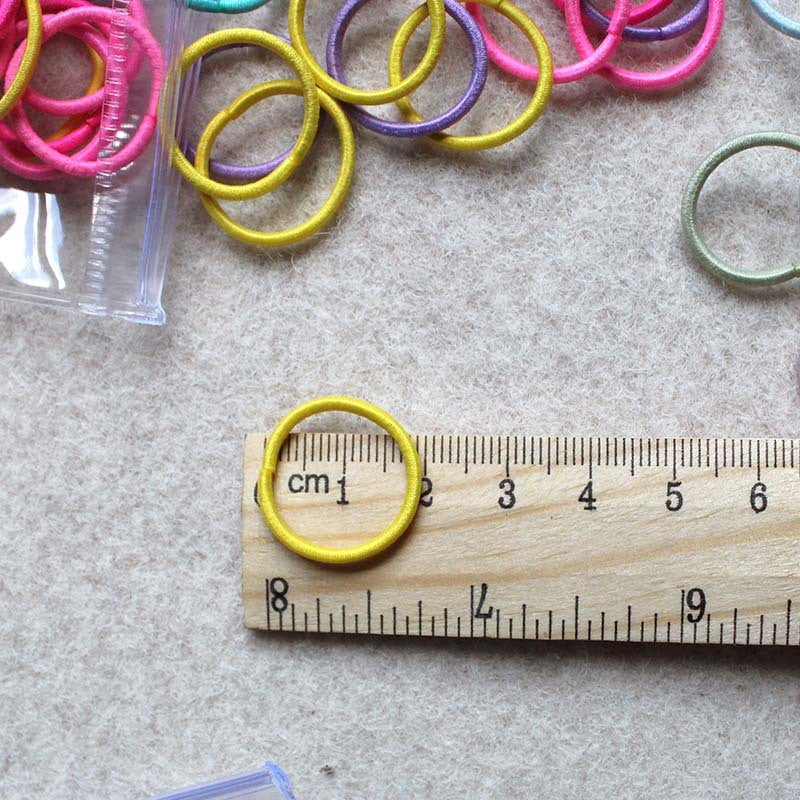 Mini baby finger colored hair loops will not hurt your hair - Cindi Book