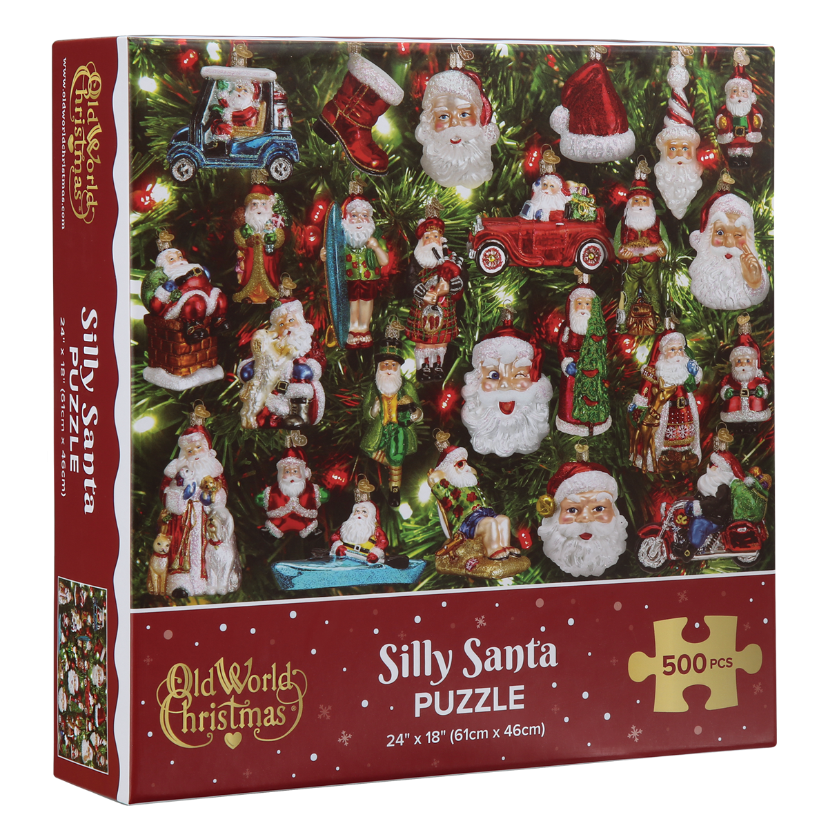 Old World Christmas Silly Santa Puzzle - Christmas jigsaw puzzle