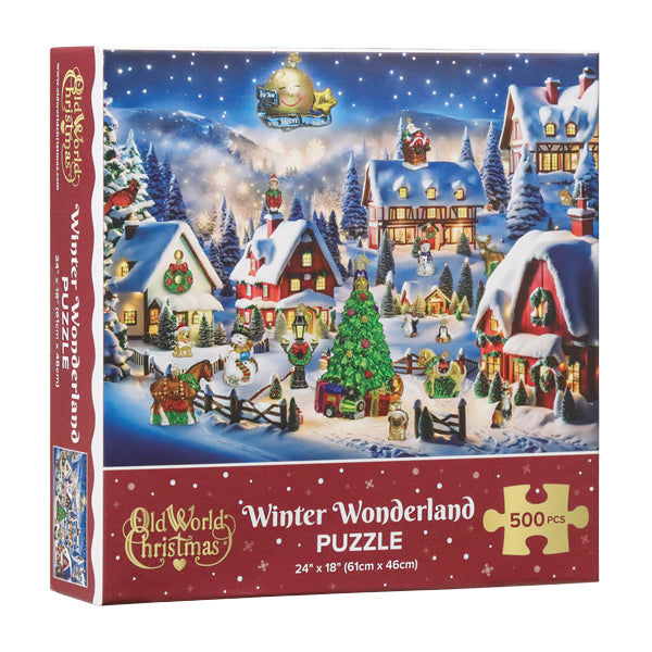 Old World Christmas Winter Wonderland Puzzle - Christmas jigsaw puzzle