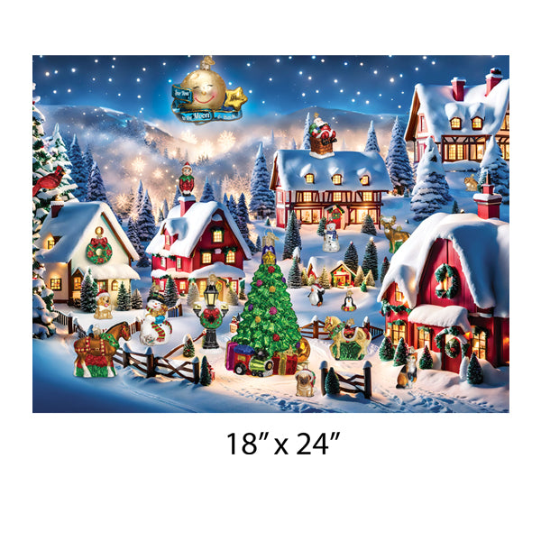 Old World Christmas Winter Wonderland Puzzle - Christmas jigsaw puzzle (view 3)