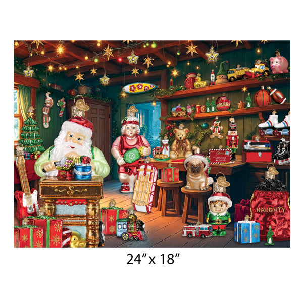 Old World Christmas Santa's Workshop Puzzle - Christmas jigsaw puzzle (view 2)