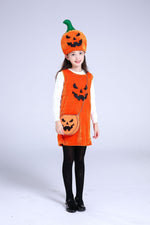 Children's Halloween costume girls pumpkin costume - Cindi Book
