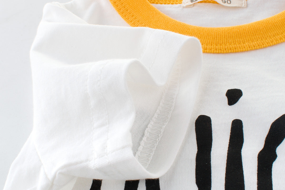 Children's clothing summer new boy short-sleeved t-shirt summer baby bottoming shirt children half sleeve ins - Cindi Book