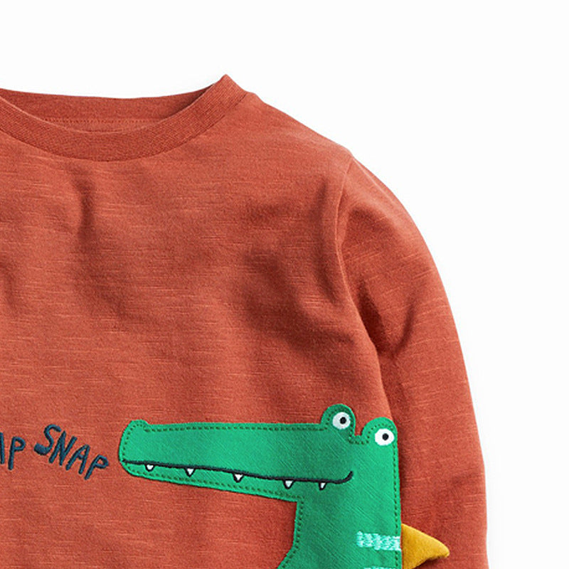 Knitted cotton boy t-shirt - Cindi Book