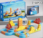 Children's Educational Electric Magnetic High-speed Rail Track Assembling Toys - Cindi Book