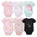 6-piece baby jumpsuit new short-sleeved baby clothes - Cindi Book