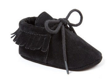 Polychromatic sanding soft bottom tassel shoe baby shoes - Cindi Book