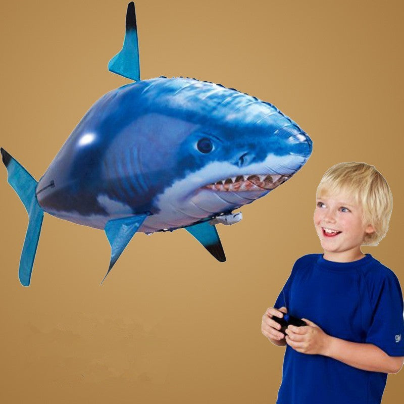 Remote Control Shark Toy Air Swimming Fish Infrared Flying RC Airplanes Balloons - Cindi Book