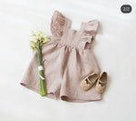 Children's Clothing Infant Cotton And Linen One-piece Shorts Strap - Cindi Book