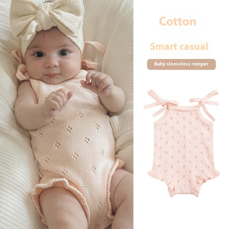 Baby Knitted Vest Wool Jumpsuit Spring And Autumn - Cindi Book