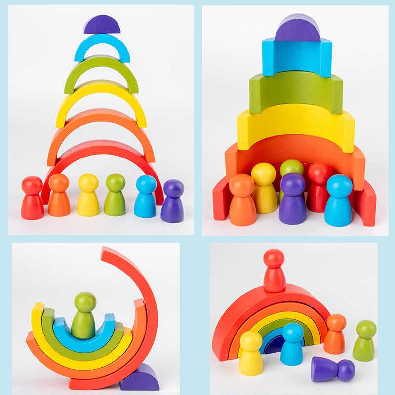Rainbow arched building blocks - Cindi Book