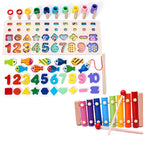 Children 3D Alphabet Number Puzzle Baby Colorful Geometric Digital Letter Educational Toy - Cindi Book